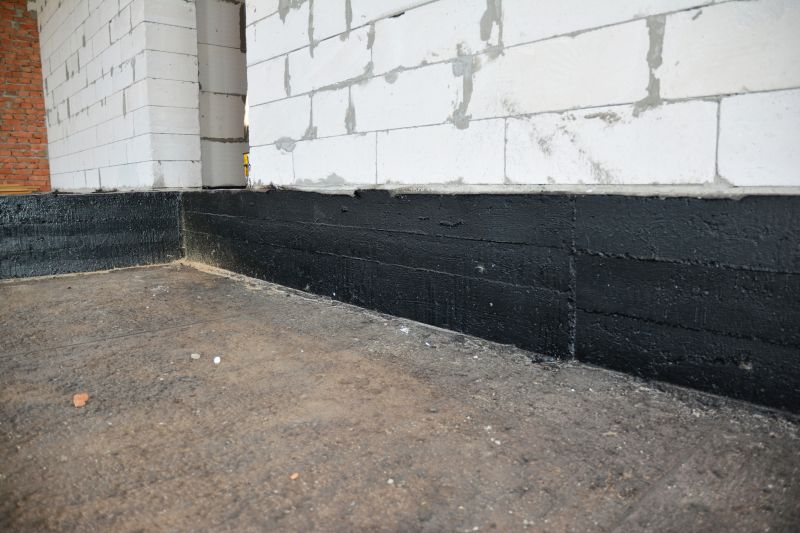 Waterproofing Sealant on Foundation
